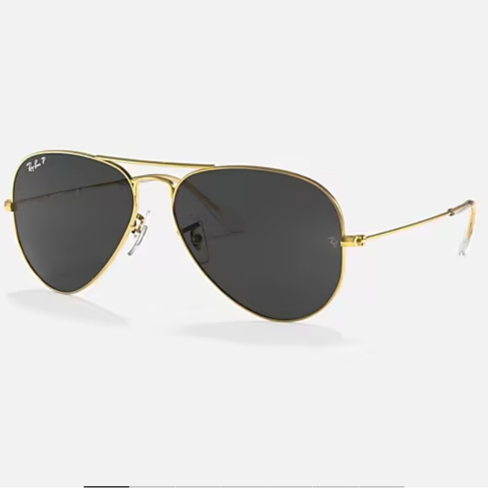 Ray-Ban Arista Gold Aviator Sunglasses with G-15 Green Lenses, NWT - Picture 2 of 10